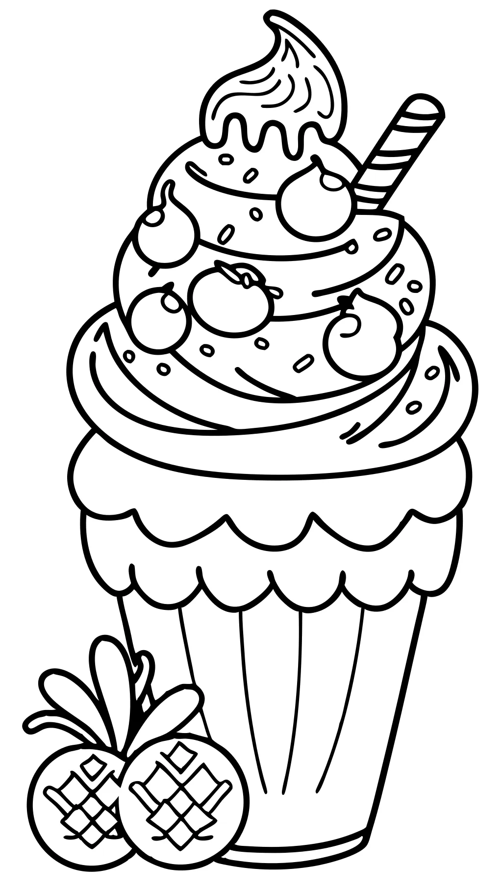 desserts coloring pages